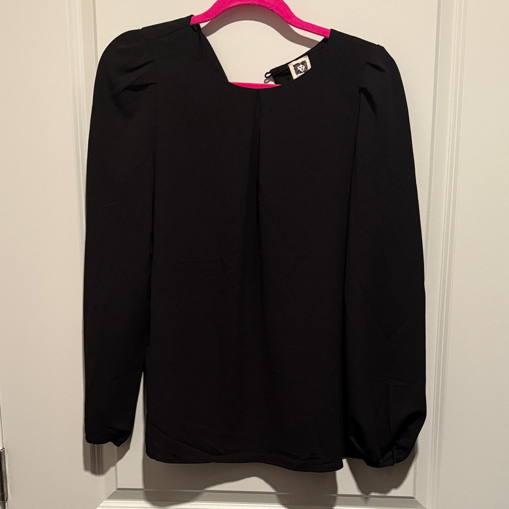 Anne Klein Classic Black Blouse